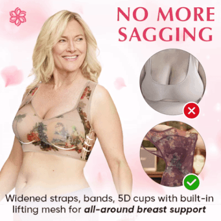 🔥 Super gather bra | Ice Silk Lace Cooling Comfort Bra🔥