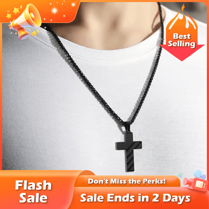 🔥Flash Sale⚡ 50K+ SOLD! Almost Gone-🎉Flag Cross Necklace,Best Gifts