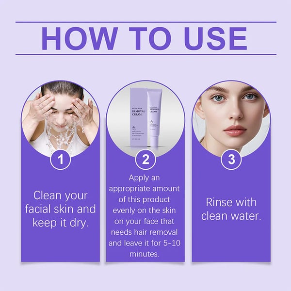 š„Gentle and Painless Facial Hair Removal Cream