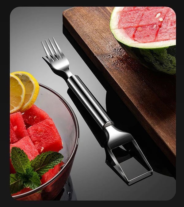 💥HOT SALE 49% OFF🔥🍉 Effortless Fruit Prep✨ 2-in-1 Fruit Cutter & Fork – For Quick and Easy Fruit Serving! 🍓