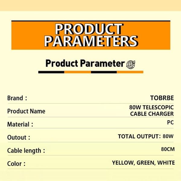 🌎3 in 1 GaN Charger,Scalable 80W MAX fast charger module with Type-C cable and 1 USB p🌎orts