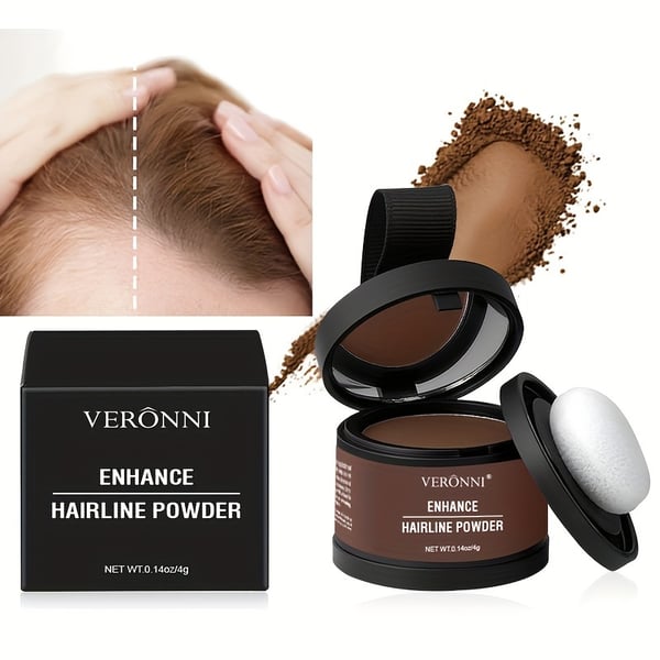 🔥Today FREE SHIPPING 🔥Hairline Powder Instantly Conceals Hair Loss, Root Touch Up Hair Powder