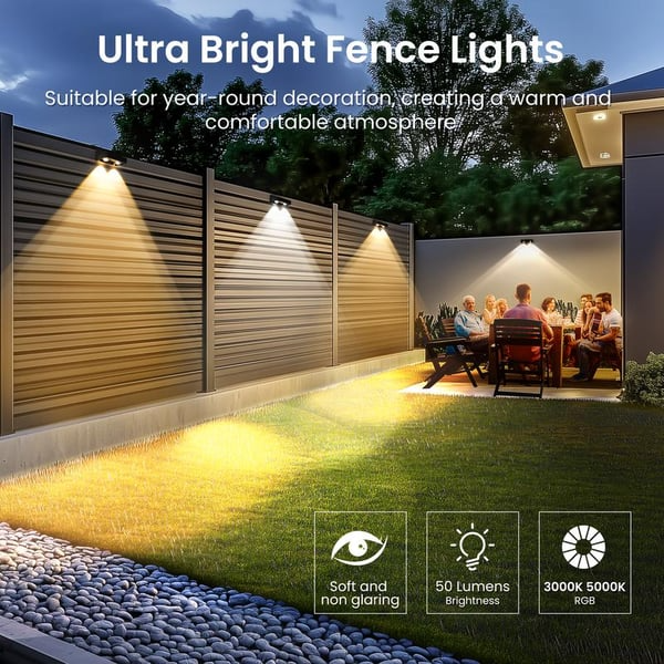 Hot Sale Promotion Solar Fence Lights Outdoor