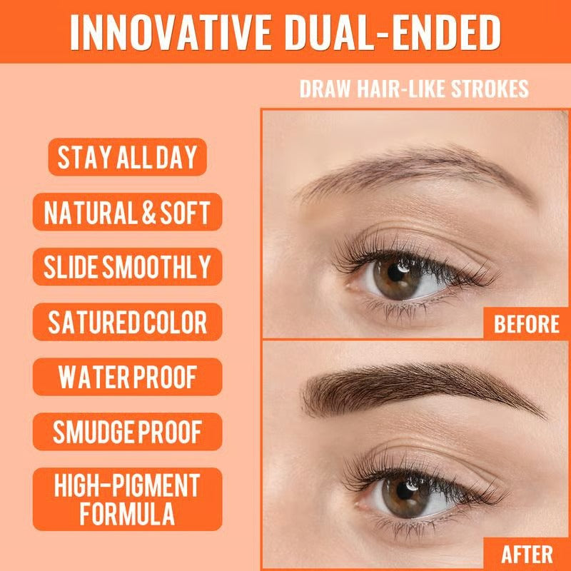 🎁Achieve Perfect Brows✨ 4D Brow Pen – For Natural, All-Day Eyebrow & Eyeliner Perfection!