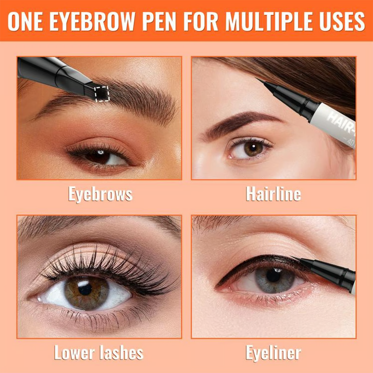 🎁Achieve Perfect Brows✨ 4D Brow Pen – For Natural, All-Day Eyebrow & Eyeliner Perfection!