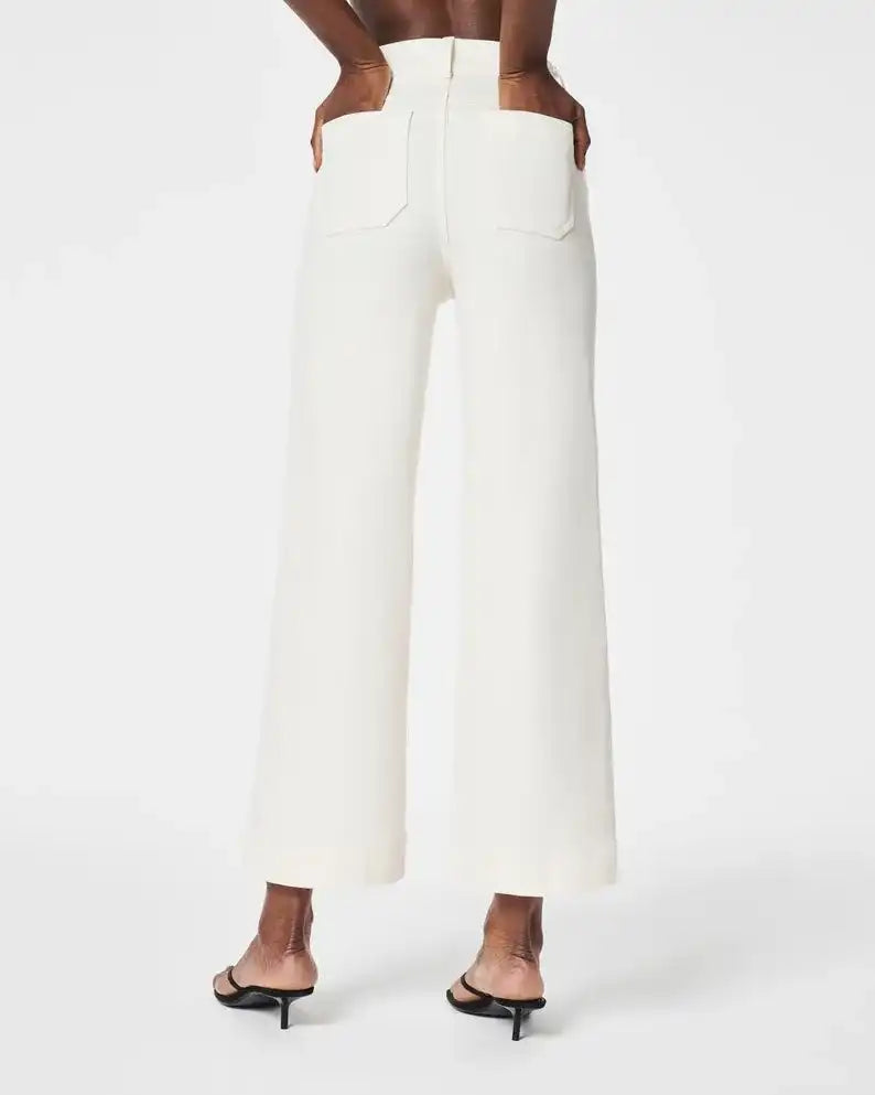 Tummy Control Cropped Wide-Leg Jeans 2025 Best Selling Jeans