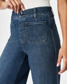 Tummy Control Cropped Wide-Leg Jeans 2025 Best Selling Jeans