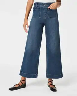Tummy Control Cropped Wide-Leg Jeans 2025 Best Selling Jeans