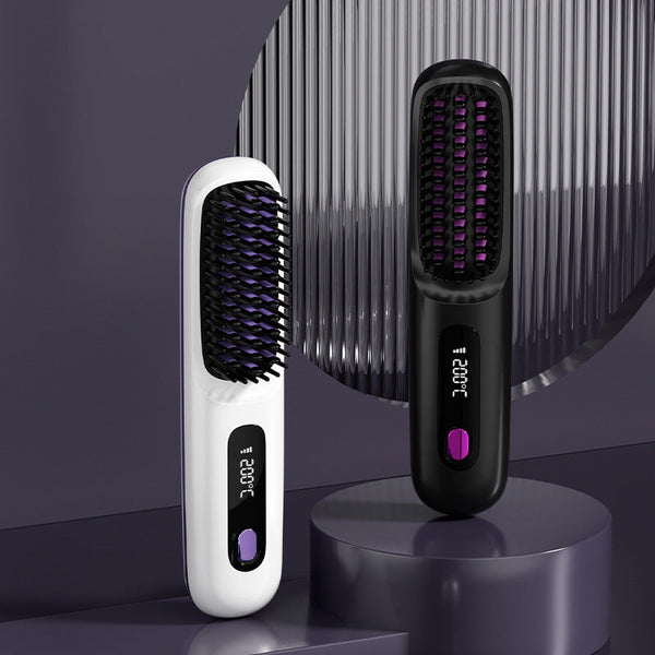 Summer Hot SaleWireless Ceramic Heating Hair Straightening Comb