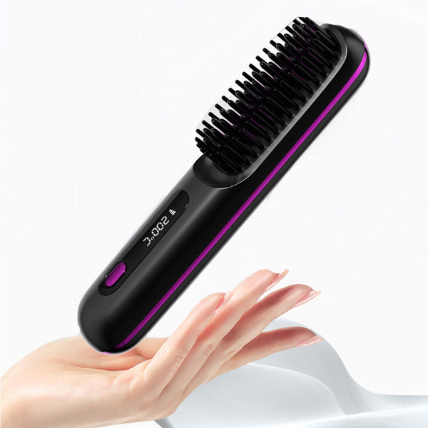 Summer Hot SaleWireless Ceramic Heating Hair Straightening Comb