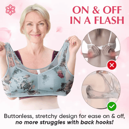 🔥 Super gather bra | Ice Silk Lace Cooling Comfort Bra🔥