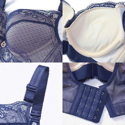 Women Super Push Up Bra Lace Underwire Soft Padding Lift Up Bra😍