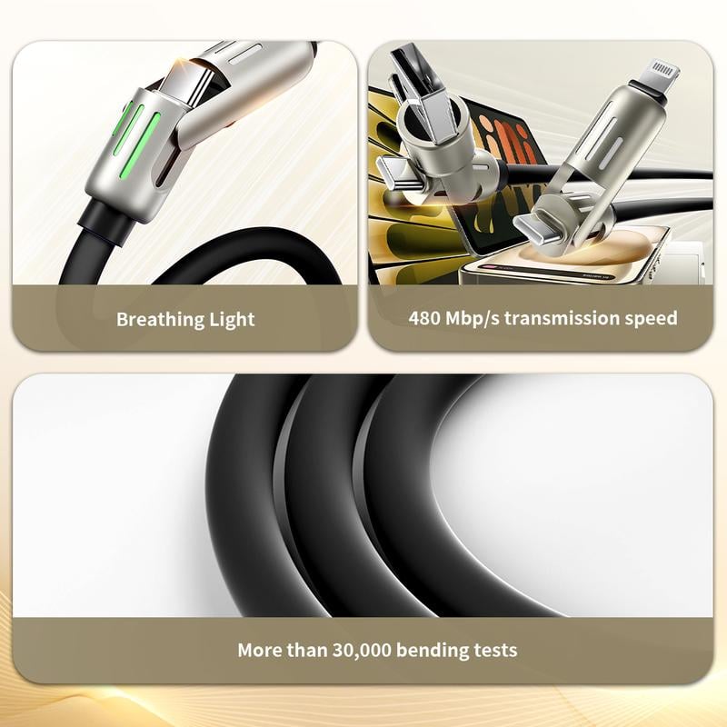 🔥4-in-1 USB Charging Cable fast charging⚡