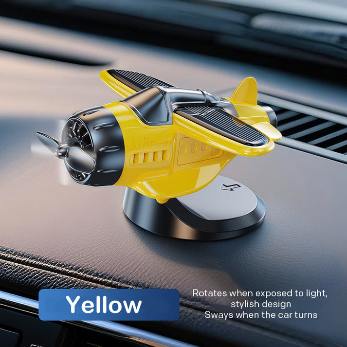 2025 Limited Time Sale Solar powered airplane shaped car ornaments