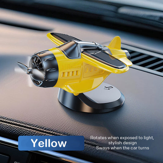 2025 Limited Time Sale Solar powered airplane shaped car ornaments