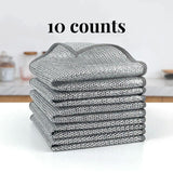 🔥Reusable Diamond Weave Scrubber Cloths – Tough on Stains, Gentle on Surfaces