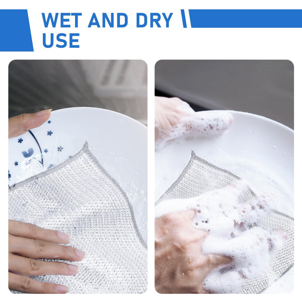 🔥Reusable Diamond Weave Scrubber Cloths – Tough on Stains, Gentle on Surfaces