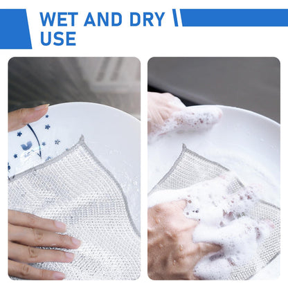 🔥Reusable Diamond Weave Scrubber Cloths – Tough on Stains, Gentle on Surfaces