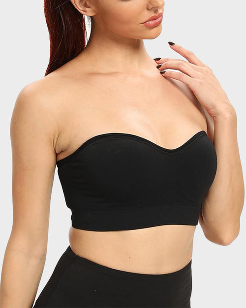 🔥Non-Slip Bandeau Seamless Wireless Strapless Bra🛒