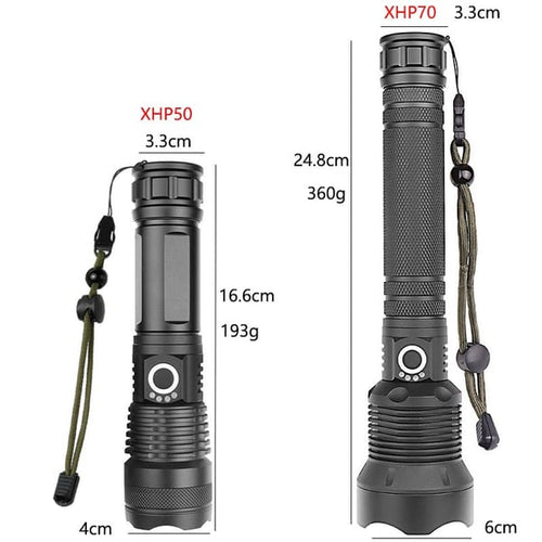 🤩LED Rechargeable Tactical Laser Flashlight High Lumens🔥