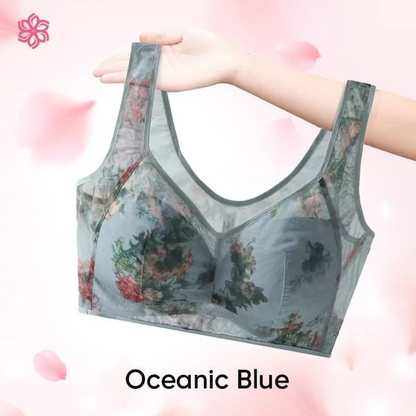 🔥 Super gather bra | Ice Silk Lace Cooling Comfort Bra🔥