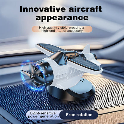 2025 Limited Time Sale Solar powered airplane shaped car ornaments