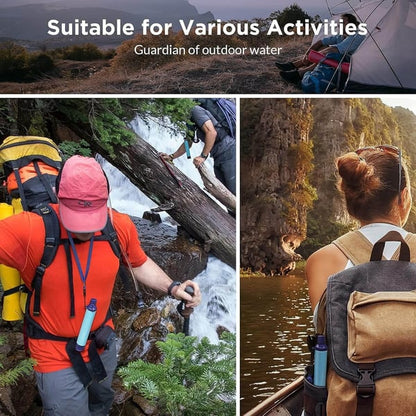 💧Personal Straw Water Filter for Camping, Hiking, Survival, Emergency, Travel