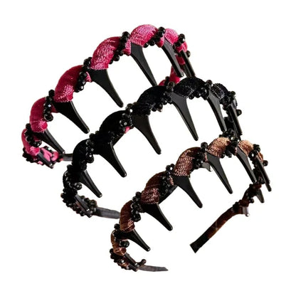 🎉Retro High Skull Pearl Headband