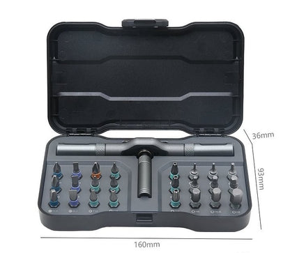 24 in 1 DlY Screwdriver Set Magnetic Compact and Portable Ratchet Screwdriver