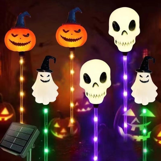 6-Pack LED Solar Halloween Ground Lights👻
