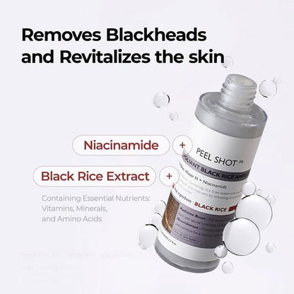 ✨Peel Shot Glow Rice Ampoule Duo - Serums for Brightening, Exfoliating, and Moisturizing🌾