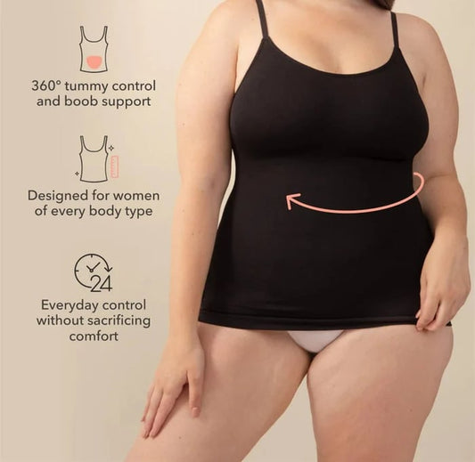 🎁Women's long camisole top with body shaping and tummy control