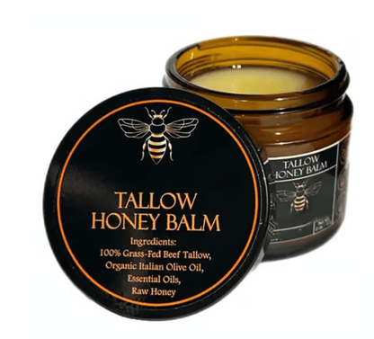 🎁Handmade Organic Grass-Fed Beef Tallow Balm with Raw Honey🔥