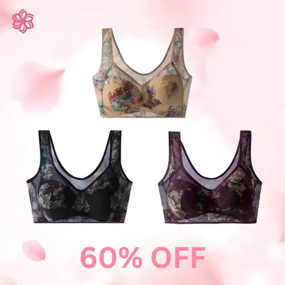 🔥 Super gather bra | Ice Silk Lace Cooling Comfort Bra🔥