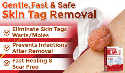 🔥MicroNeedle Botanic Skin Tag Removal Patch 🇺🇸 Made in the USA⏰