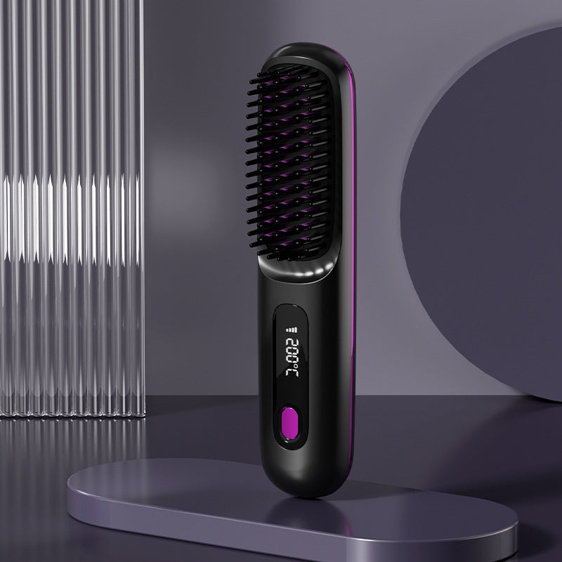 Summer Hot SaleWireless Ceramic Heating Hair Straightening Comb