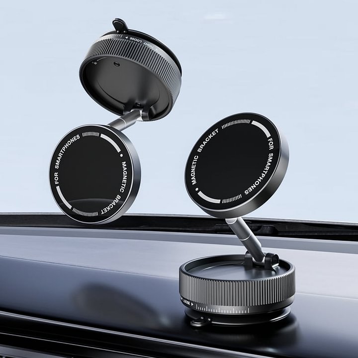 Magnetic Phone Mount, Suction Car Phone Holder, Vacuum Phone Mount with One-Step Lock-50%OFF