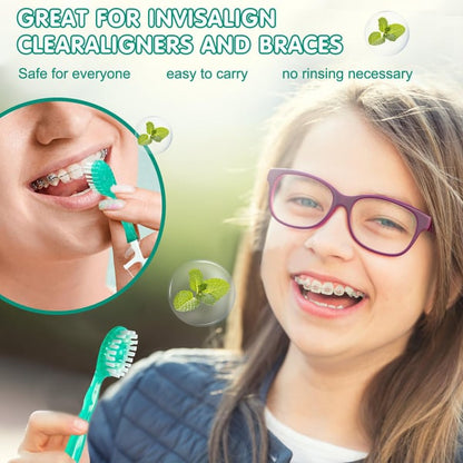 🔥5 in 1 Mini Toothbrush & Floss & Tongue Scraper & Toothpick Set🎁