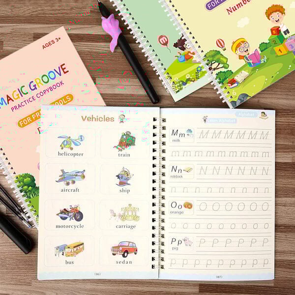 🎁Reusable Copybook With Pen (writing will disappear)