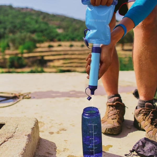 💧Personal Straw Water Filter for Camping, Hiking, Survival, Emergency, Travel