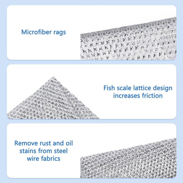 🔥Reusable Diamond Weave Scrubber Cloths – Tough on Stains, Gentle on Surfaces