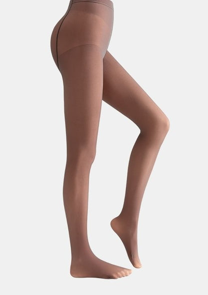 🎁Semisheer Warm Plush Lined Elastic Tights Leggings