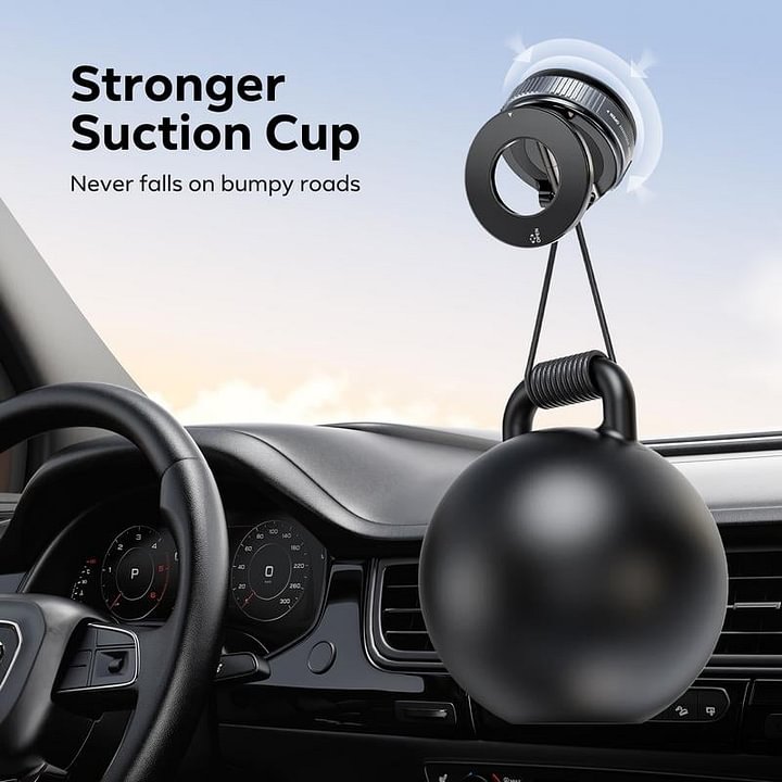 Magnetic Phone Mount, Suction Car Phone Holder, Vacuum Phone Mount with One-Step Lock-50%OFF