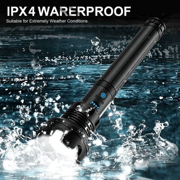 🤩LED Rechargeable Tactical Laser Flashlight High Lumens🔥