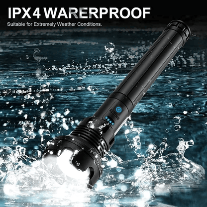 🤩LED Rechargeable Tactical Laser Flashlight High Lumens🔥