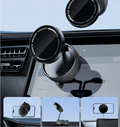 Magnetic Phone Mount, Suction Car Phone Holder, Vacuum Phone Mount with One-Step Lock-50%OFF