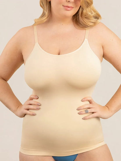 🎁Women's long camisole top with body shaping and tummy control