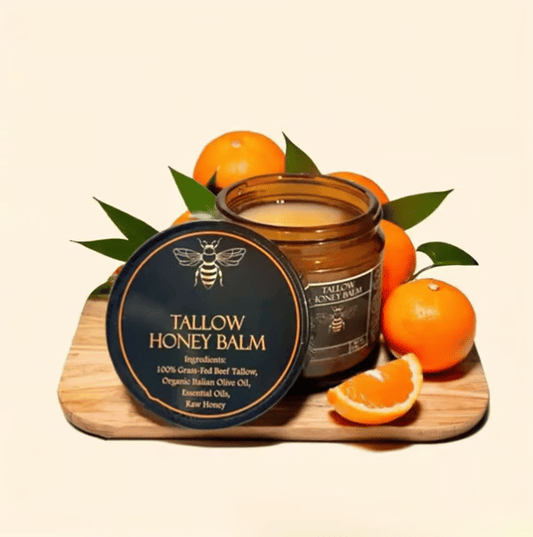🎁Handmade Organic Grass-Fed Beef Tallow Balm with Raw Honey🔥