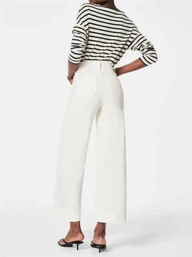 Tummy Control Cropped Wide-Leg Jeans  2025 Best Selling Jeans
